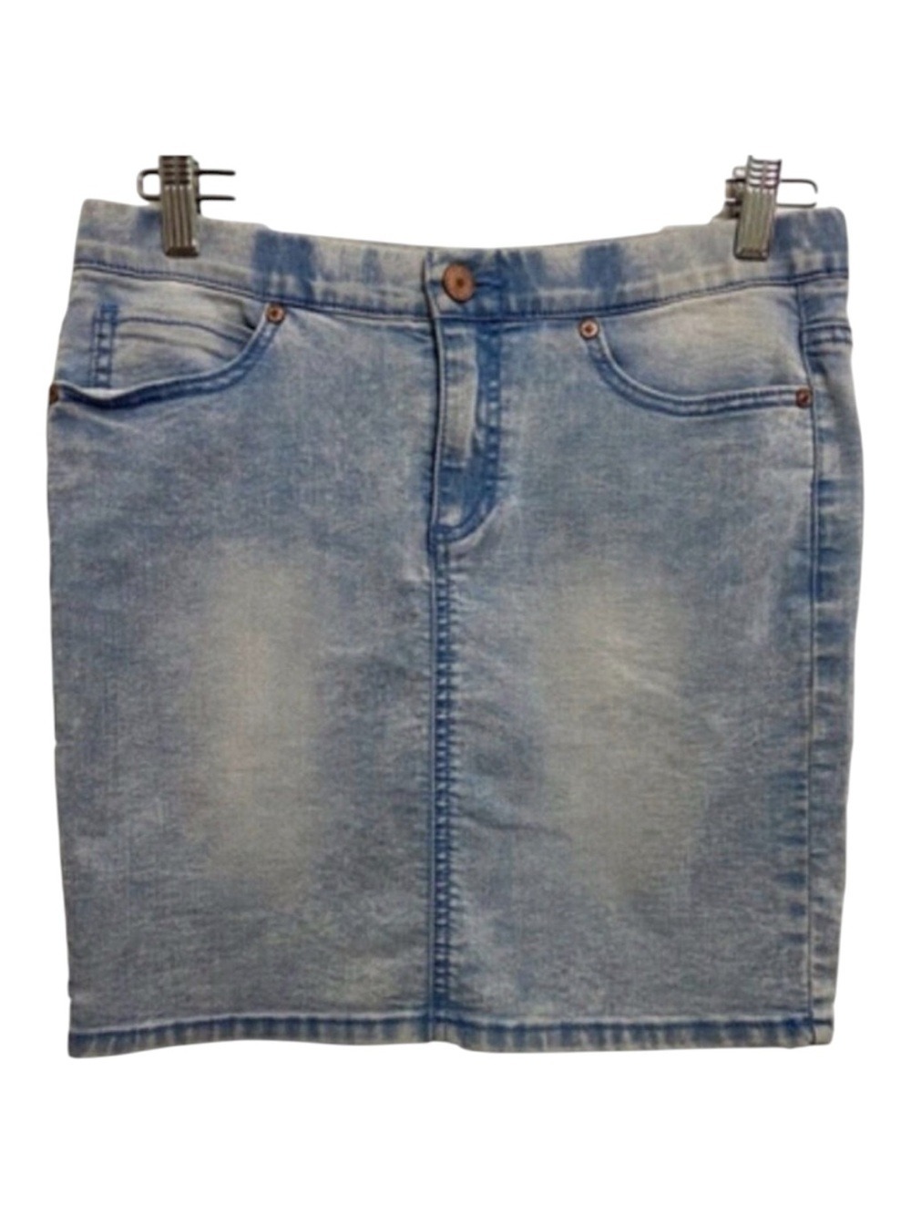 NOISY May denim skirt jeans lightweight stretchy coastal cowgirl medium waist